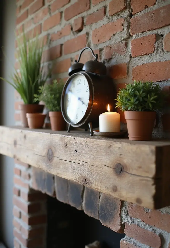 25 Farmhouse Fireplace Ideas That Radiate Warmth 1 25 Farmhouse Fireplace Ideas That Radiate Warmth - 1. Reclaimed Wood Mantel