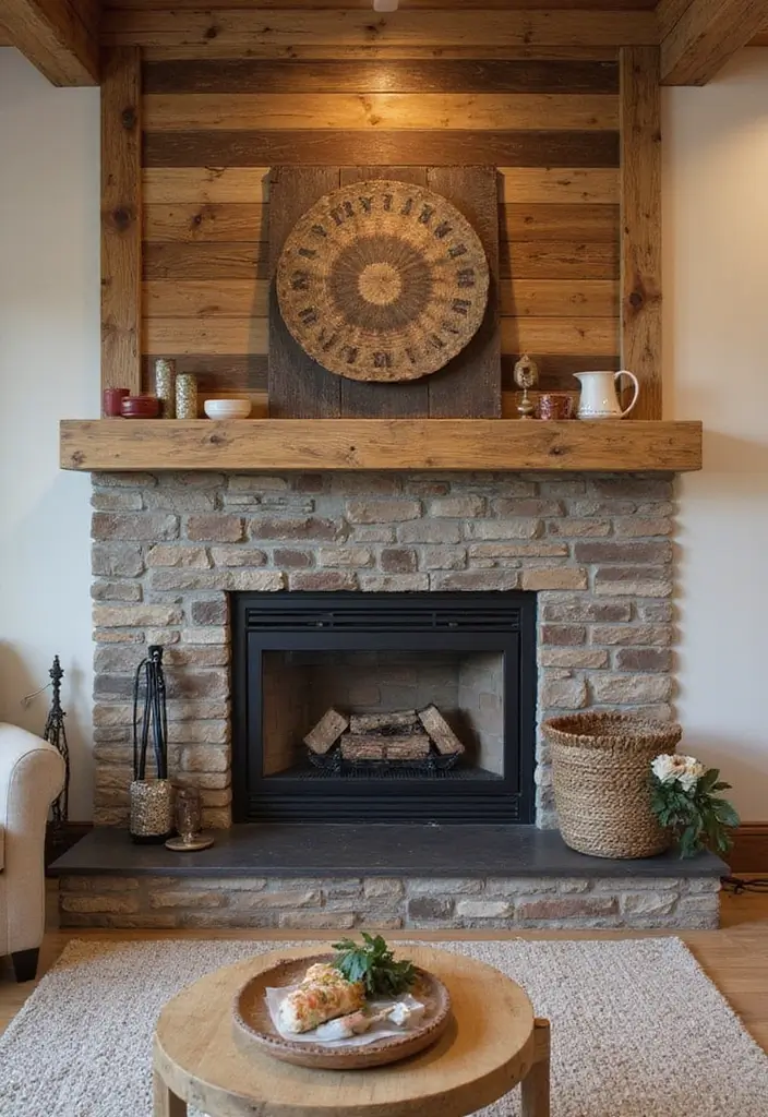 25 Fireplace Design Inspirations That Elevate Interiors 14 25 Fireplace Design Inspirations That Elevate Interiors - 14. Reclaimed Wood Accents