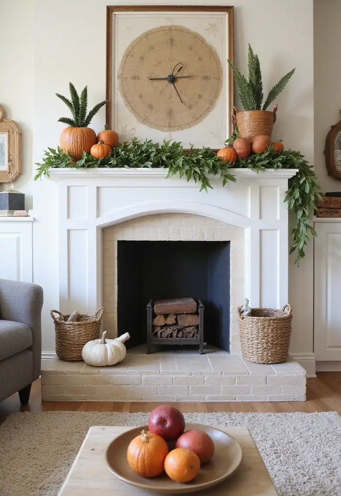 25 Fireplace Design Inspirations That Elevate Interiors 22 25 Fireplace Design Inspirations That Elevate Interiors - 22. Seasonal Fireplace Styling