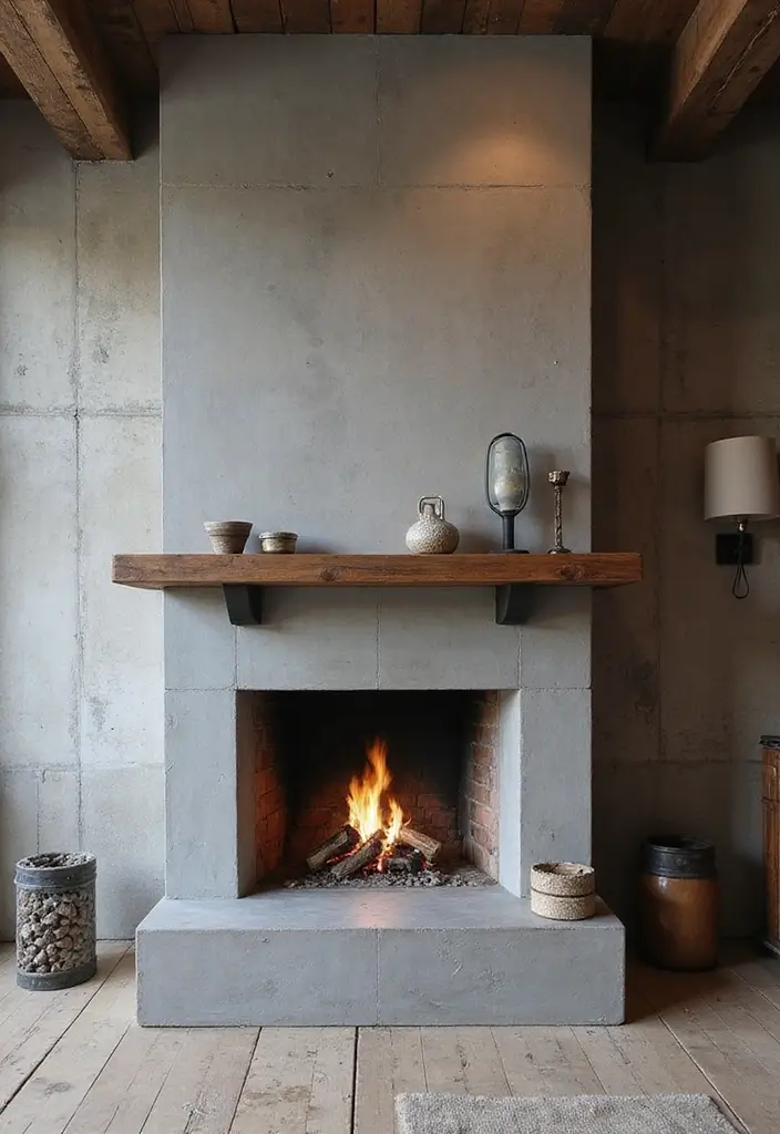 25 Fireplace Design Inspirations That Elevate Interiors 5 25 Fireplace Design Inspirations That Elevate Interiors - 5. Industrial Chic Fireplace