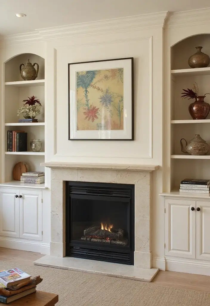 25 Fireplace Shelving Ideas That Add Storage and Style - 5. Built-In Shelving Units