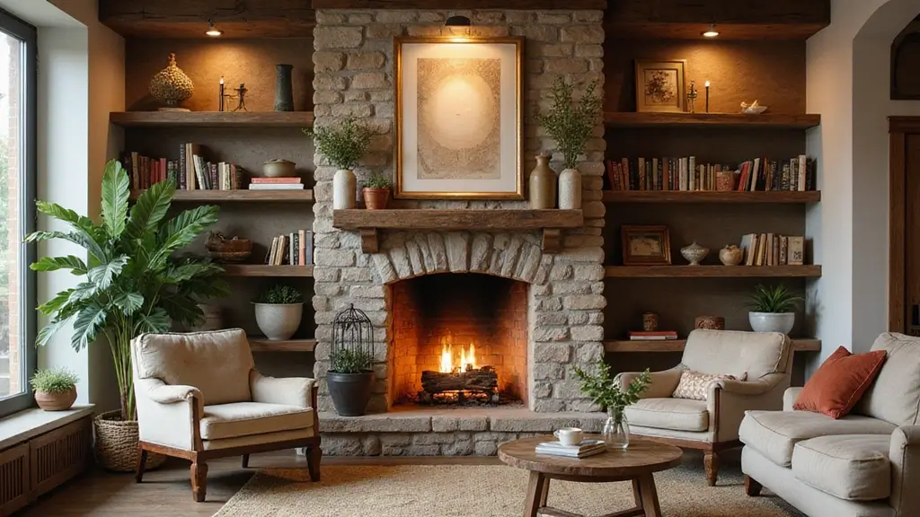 25 Fireplace Shelving Ideas That Add Storage and Style