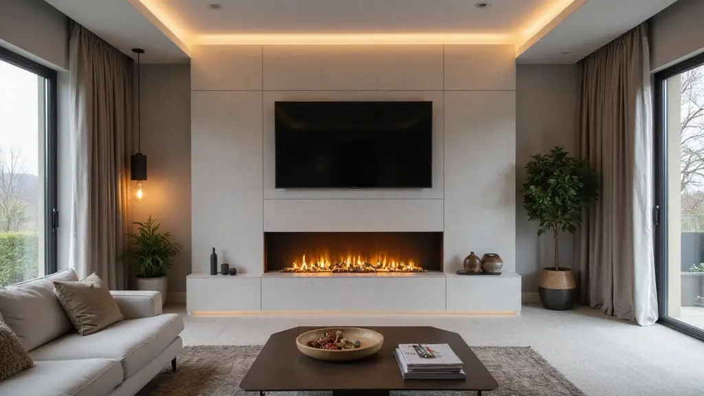 25 Fireplace TV Wall Designs That Balance Style and Function