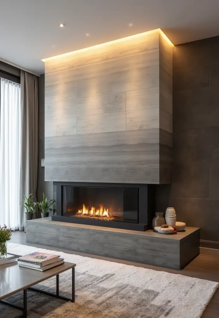 25 Fireplace Tile Inspirations That Refresh Old Designs 11 25 Fireplace Tile Inspirations That Refresh Old Designs - 11. Subtle Ombre Tiles