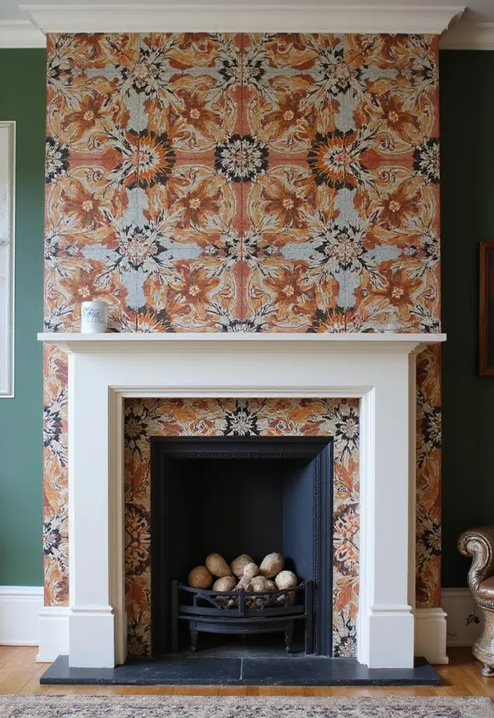 25 Fireplace Tile Inspirations That Refresh Old Designs 20 25 Fireplace Tile Inspirations That Refresh Old Designs - 20. Bold Statement Tiles