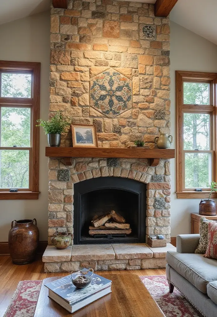 25 Fireplace Tile Inspirations That Refresh Old Designs 21 25 Fireplace Tile Inspirations That Refresh Old Designs - 21. Artisan Handmade Tiles