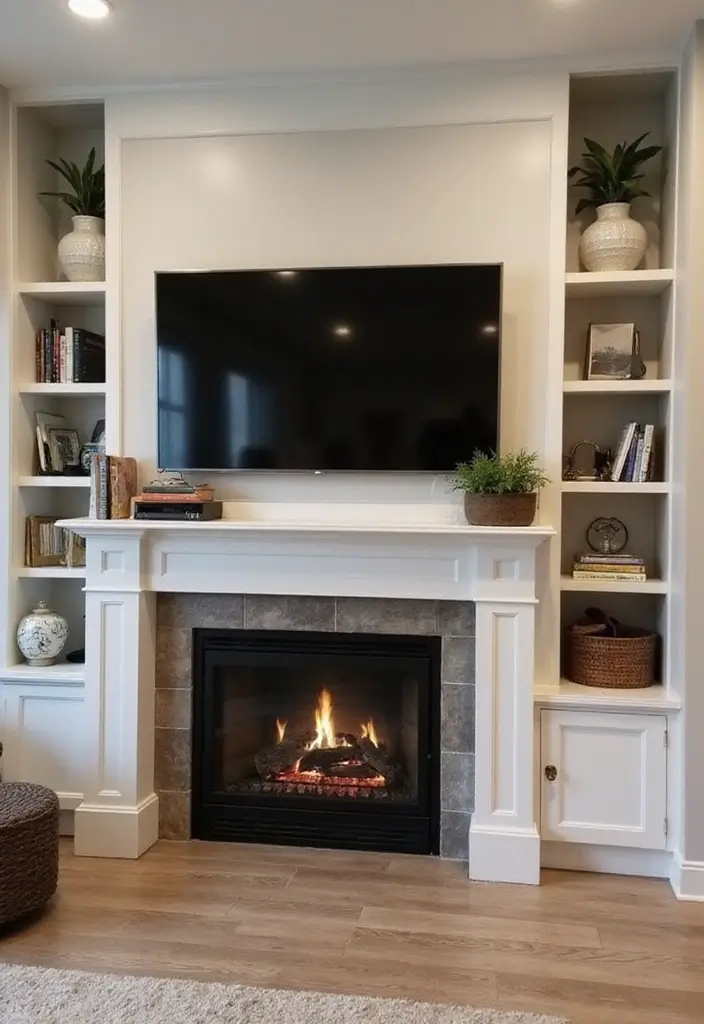 25 Media Walls With Fireplace That Combine Tech and Warmth 14 25 Media Walls With Fireplace That Combine Tech and Warmth - 14. Multi-Functional Media Walls