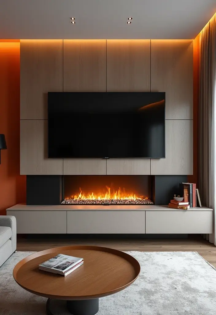 25 Media Walls With Fireplace That Combine Tech and Warmth 9 25 Media Walls With Fireplace That Combine Tech and Warmth - 9. Statement Fireplaces as Focal Points