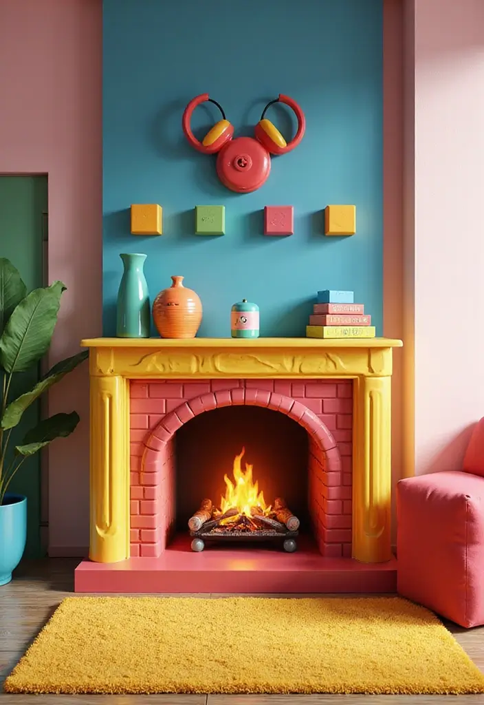25 Minecraft Fireplace Designs You’ll Want to Copy 10 25 Minecraft Fireplace Designs You’ll Want to Copy - 10. Retro Arcade Fireplace