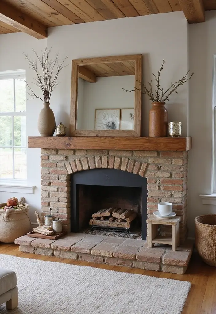 25 Minecraft Fireplace Designs You’ll Want to Copy 11 25 Minecraft Fireplace Designs You’ll Want to Copy - 11. Rustic Farmhouse Fireplace