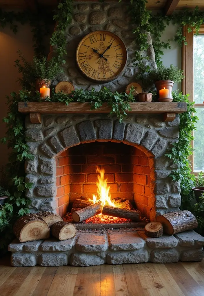 25 Minecraft Fireplace Designs You’ll Want to Copy 2 25 Minecraft Fireplace Designs You’ll Want to Copy - 2. Enchanted Forest Hearth