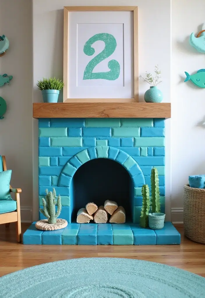 25 Minecraft Fireplace Designs You’ll Want to Copy 23 25 Minecraft Fireplace Designs You’ll Want to Copy - 23. Undersea Adventure Fireplace