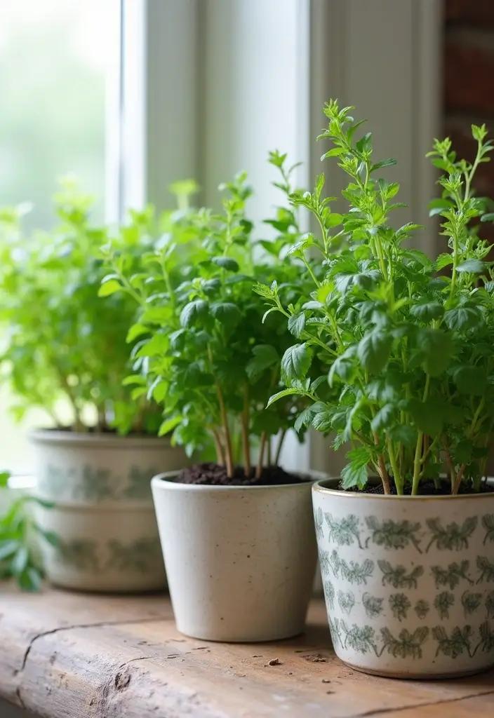 25 Spring Fireplace Decor Ideas That Freshen Up the Mantel 14 25 Spring Fireplace Decor Ideas That Freshen Up the Mantel - 14. Fresh Herb Displays