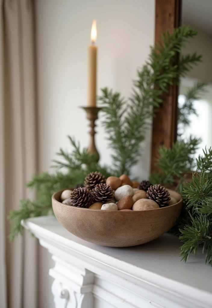 25 Spring Fireplace Decor Ideas That Freshen Up the Mantel 16 25 Spring Fireplace Decor Ideas That Freshen Up the Mantel - 16. Nature Walk Wonders