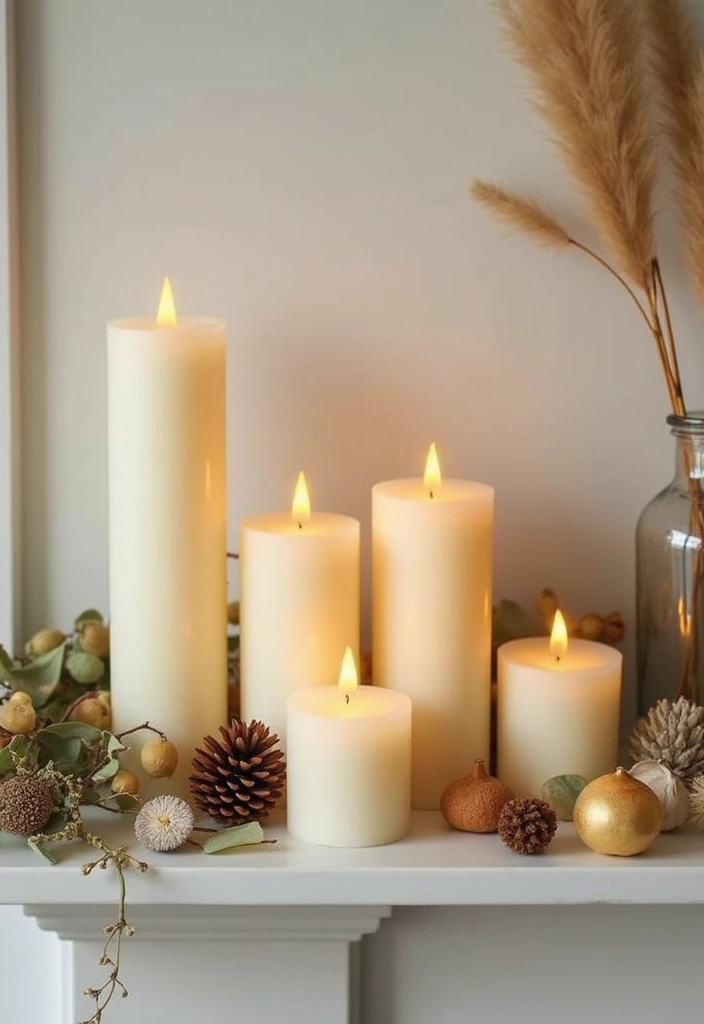 25 Spring Fireplace Decor Ideas That Freshen Up the Mantel 4 25 Spring Fireplace Decor Ideas That Freshen Up the Mantel - 4. Eco-Friendly Candles