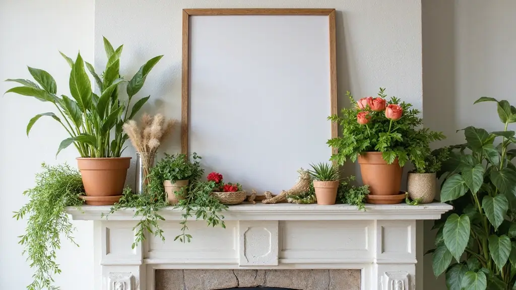 25 Spring Fireplace Decor Ideas That Freshen Up the Mantel