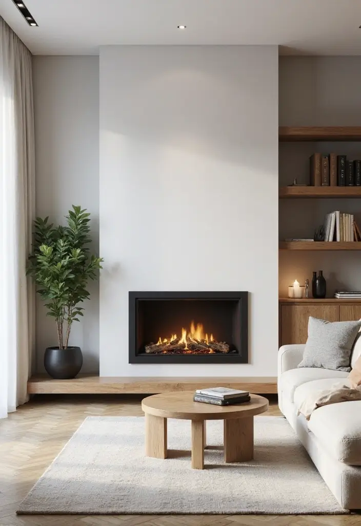 27 Bedroom Fireplace Ideas That Feel Like Pure Luxury - 1. Sleek Modern Minimalism