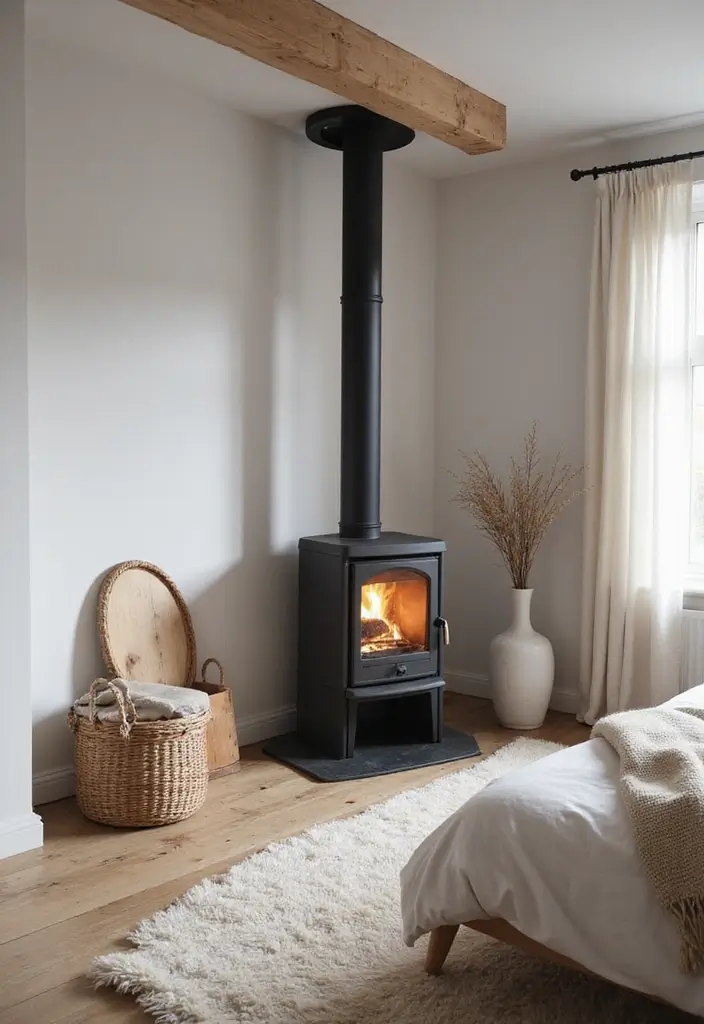 27 Bedroom Fireplace Ideas That Feel Like Pure Luxury - 10. Scandinavian Inspired Fireplaces