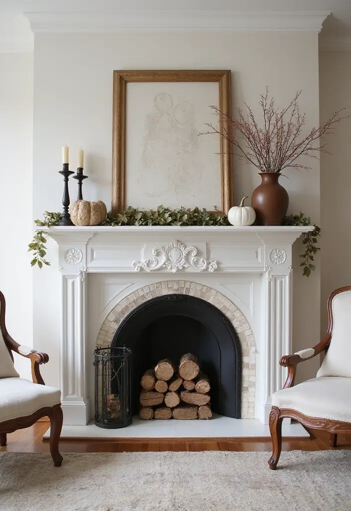 27 Bedroom Fireplace Ideas That Feel Like Pure Luxury - 17. Decorative Mantels