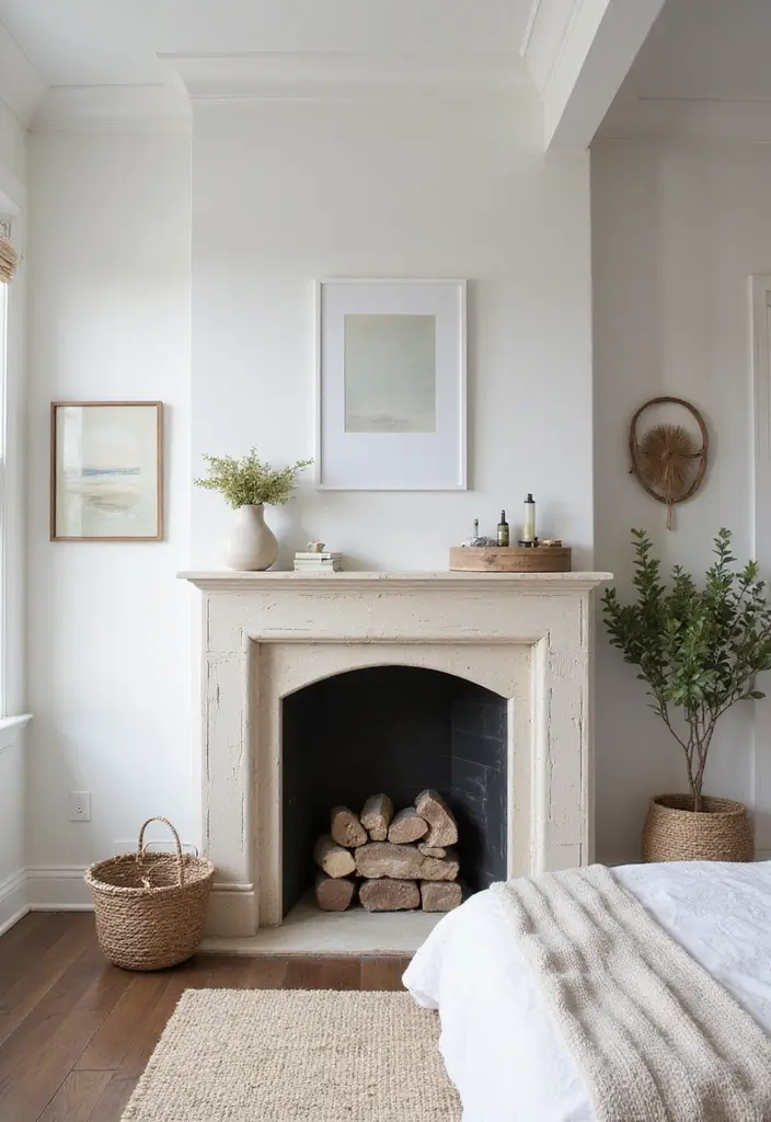 27 Bedroom Fireplace Ideas That Feel Like Pure Luxury - 27. Coastal-inspired Fireplaces