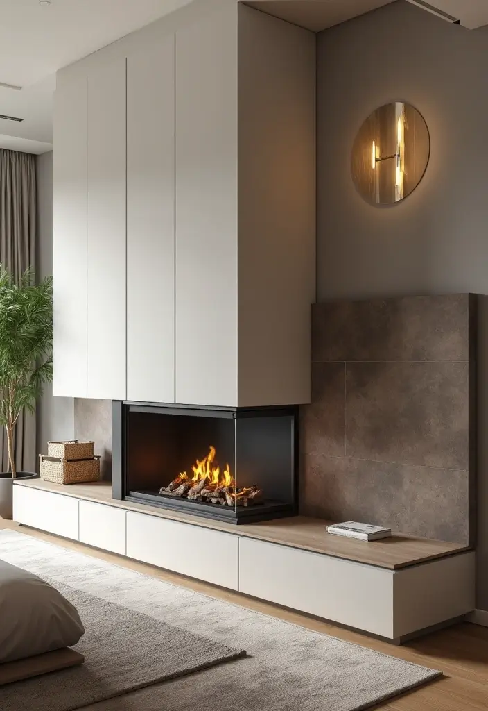 27 Bedroom Fireplace Ideas That Feel Like Pure Luxury - 9. Built-in Fireplace Units