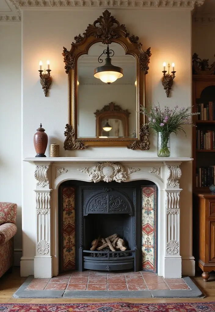 27 Craftsman Fireplace Designs That Highlight Classic Style 10 27 Craftsman Fireplace Designs That Highlight Classic Style - 10. Traditional Victorian Influence