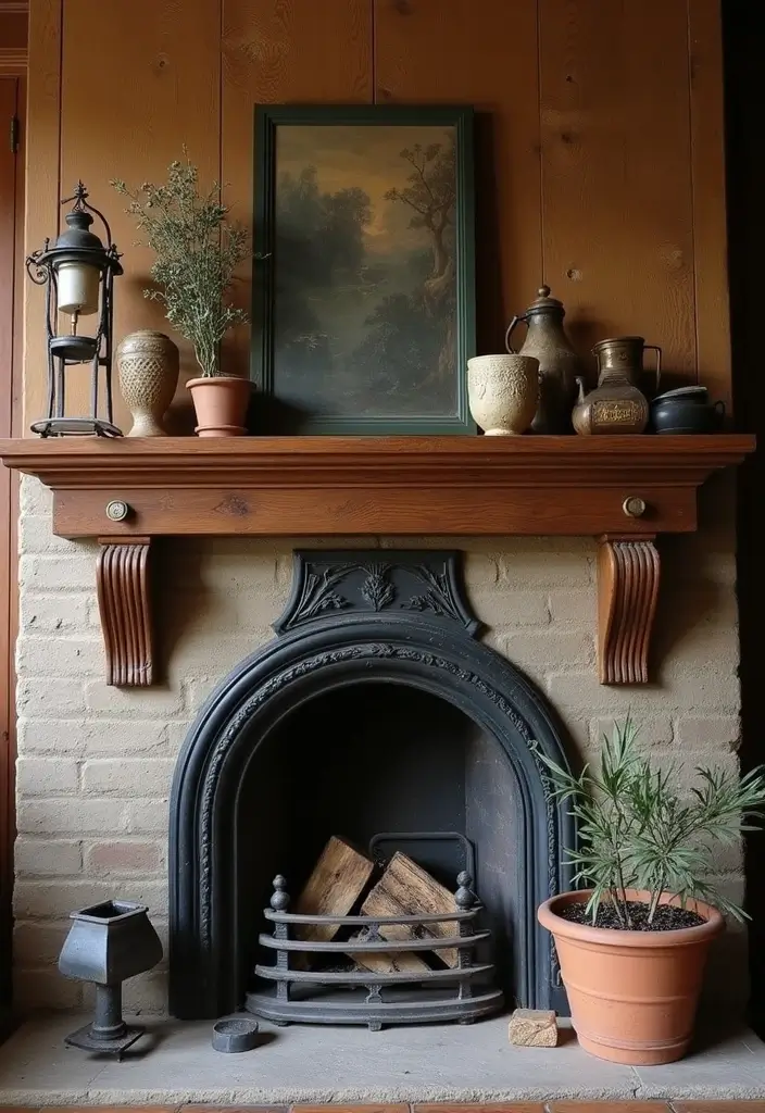 27 Craftsman Fireplace Designs That Highlight Classic Style 26 27 Craftsman Fireplace Designs That Highlight Classic Style - 26. Vintage Charm