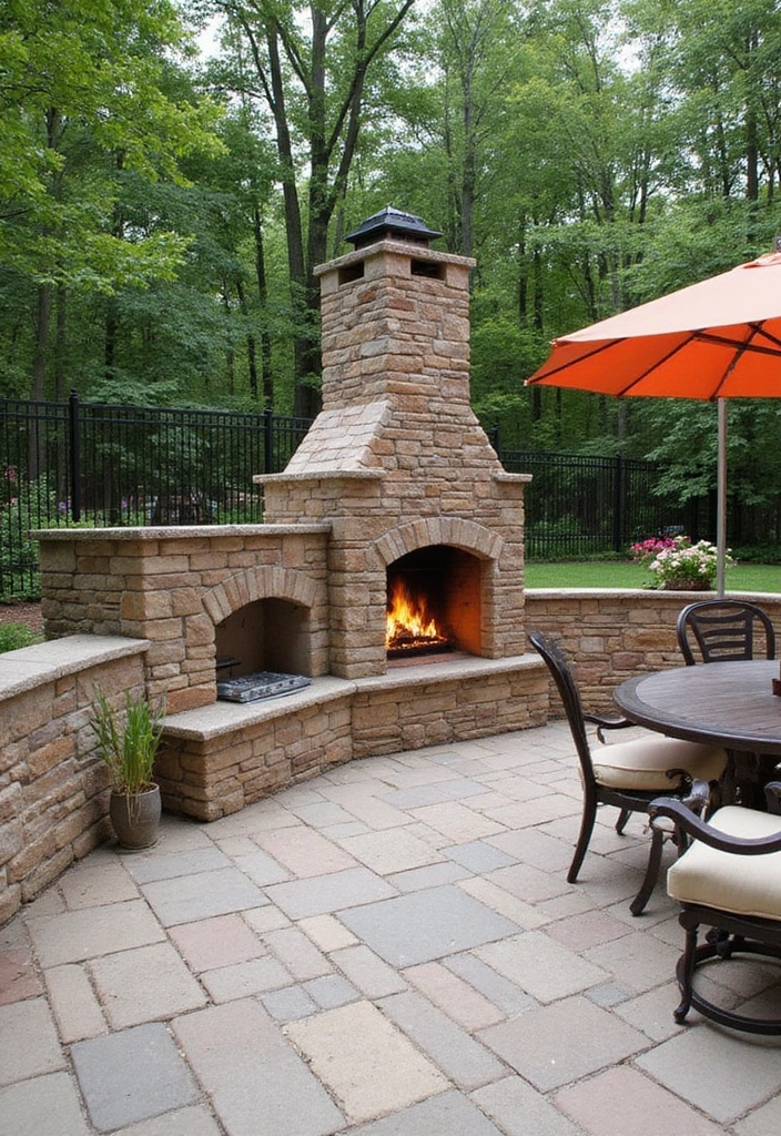 27 Double Sided Fireplace Inspirations Perfect for Open Spaces - 18. Two-Sided Outdoor Fireplaces