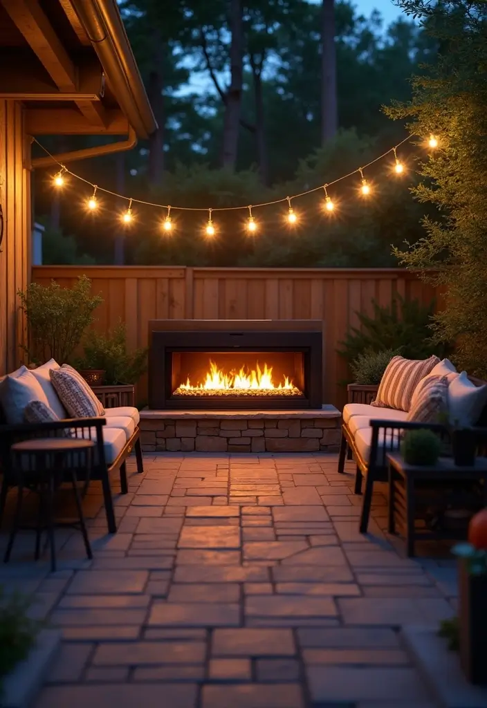 27 Electric Fireplace Ideas That Feel Real and Modern 12 27 Electric Fireplace Ideas That Feel Real and Modern - 12. Outdoor Electric Fireplaces