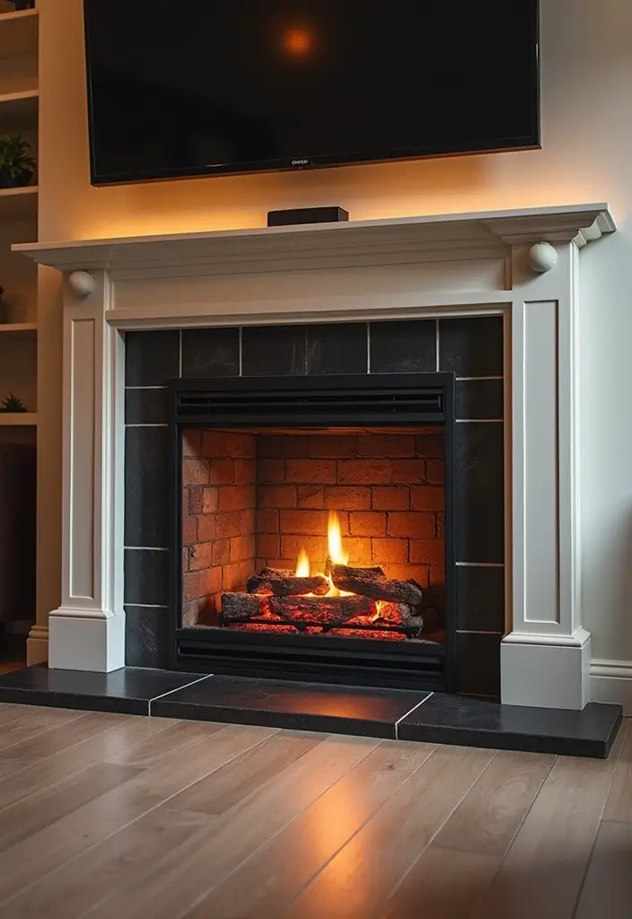 27 Electric Fireplace Ideas That Feel Real and Modern 14 27 Electric Fireplace Ideas That Feel Real and Modern - 14. Decorative Fireplace Screens
