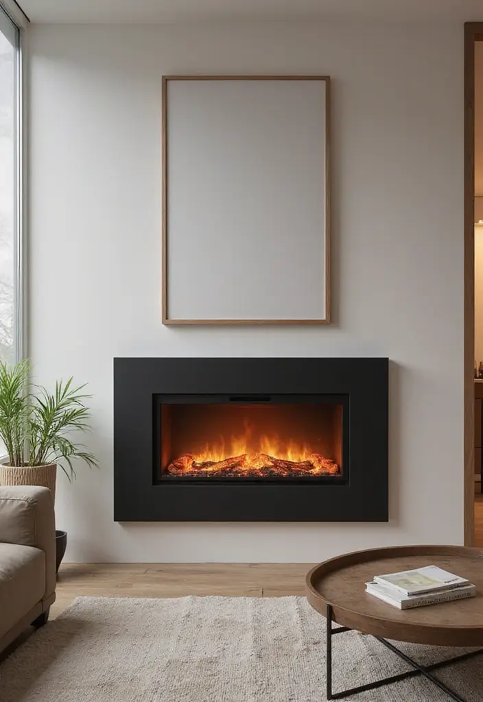 27 Electric Fireplace Ideas That Feel Real and Modern 27 27 Electric Fireplace Ideas That Feel Real and Modern - 27. Energy-efficient Electric Fireplaces