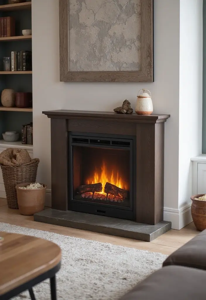 27 Electric Fireplace Ideas That Feel Real and Modern 4 27 Electric Fireplace Ideas That Feel Real and Modern - 4. Freestanding Fireplace Units