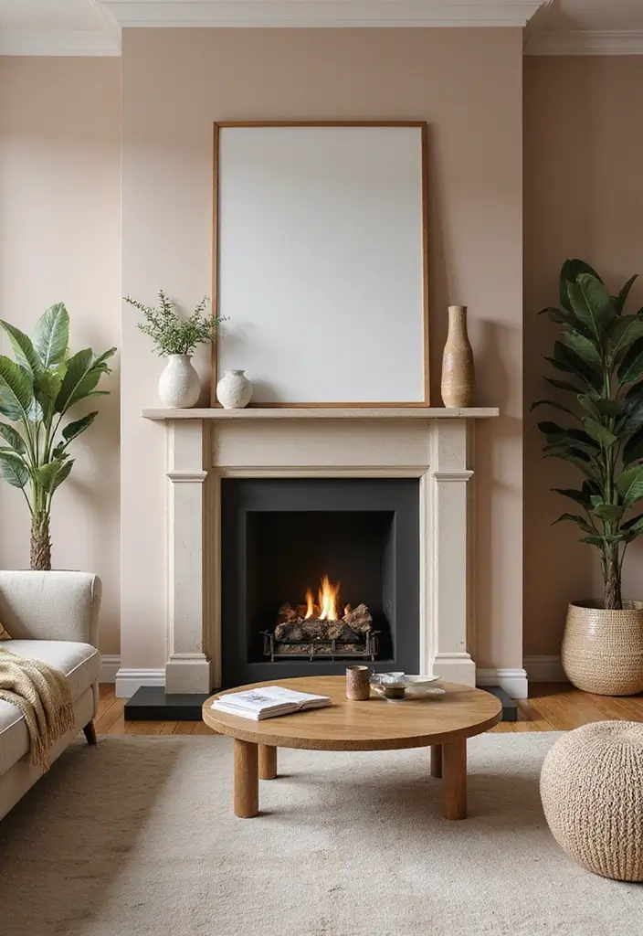 27 Fireplace Ideas That Instantly Make Living Rooms Cozier - 15. Brightly Colored Fireplaces