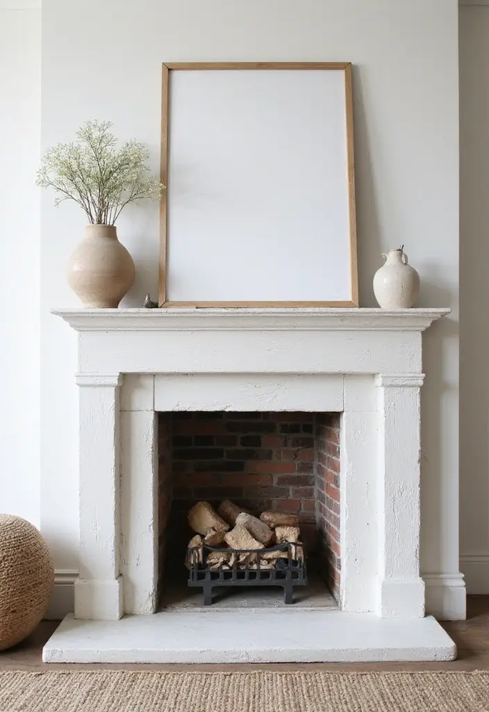 27 Fireplace Ideas That Instantly Make Living Rooms Cozier - 23. Whitewashed Fireplaces