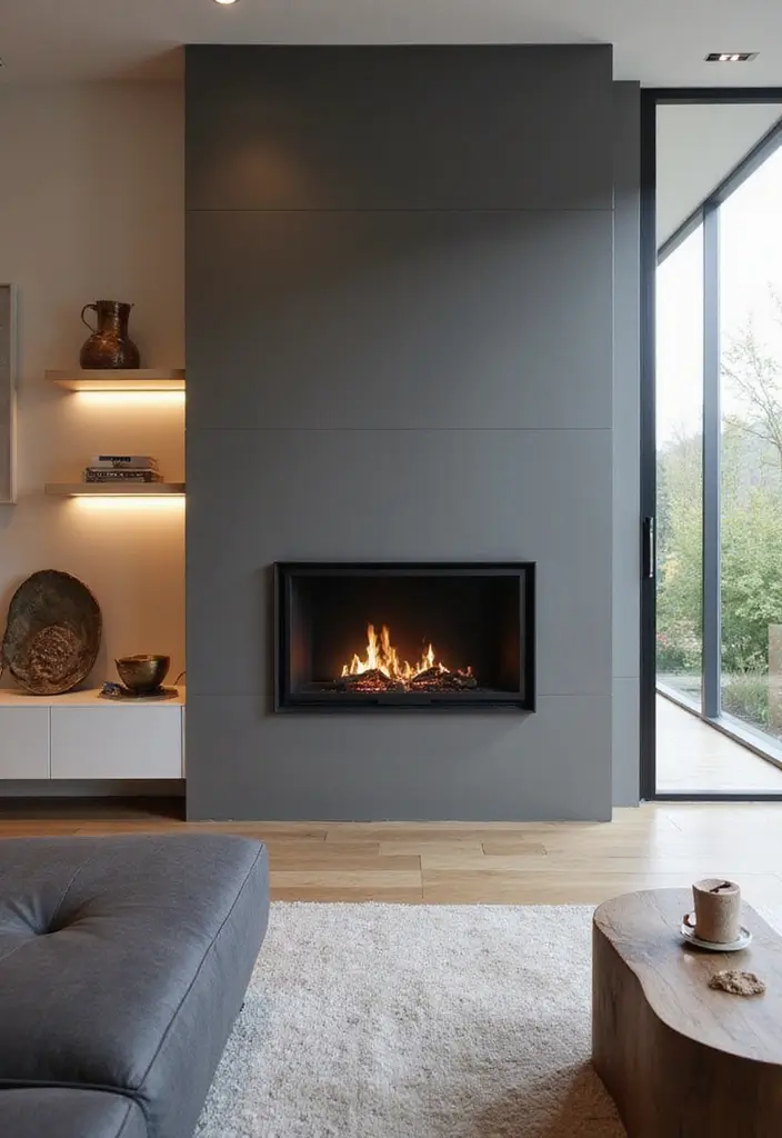 27 Fireplace Inspiration Pins Everyone’s Saving - 10. Integrated Fireplaces in Modern Homes