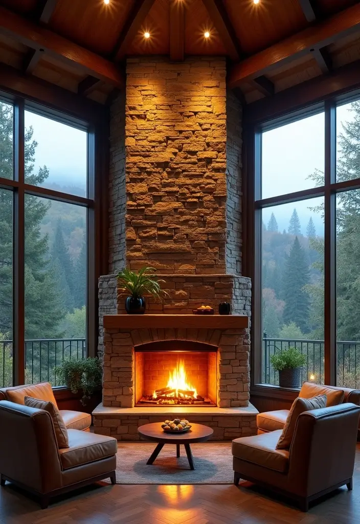27 Fireplace Inspiration Pins Everyone’s Saving - 12. Fireplace with a View