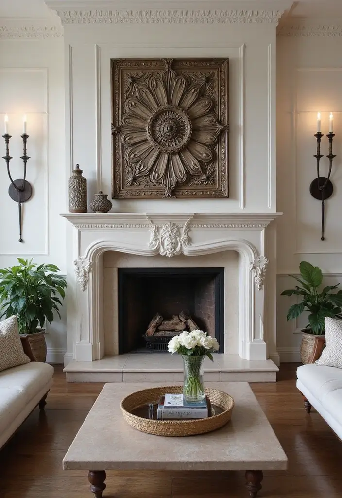 27 Fireplace Inspiration Pins Everyone’s Saving - 13. Artistic Fireplace Screens