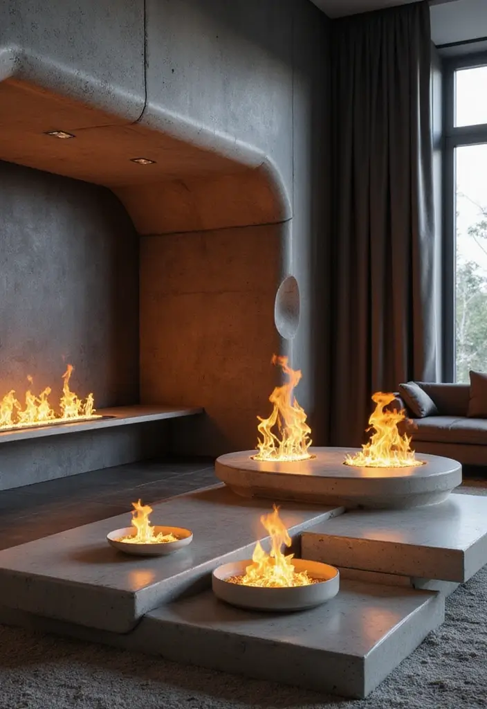 27 Fireplace Inspiration Pins Everyone’s Saving - 15. Futuristic Fireplace Designs