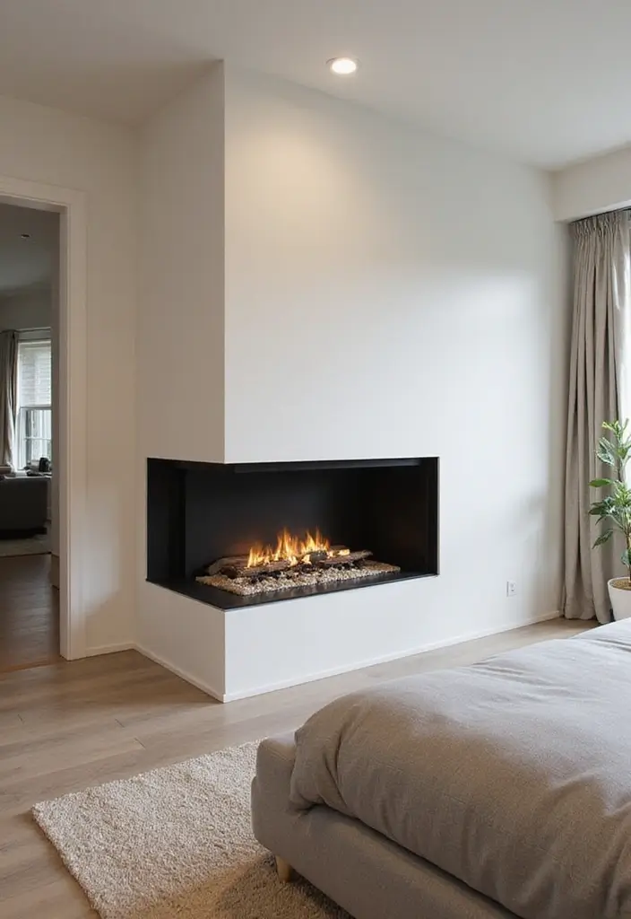 27 Fireplace Inspiration Pins Everyone’s Saving - 25. Fireplaces as Room Dividers