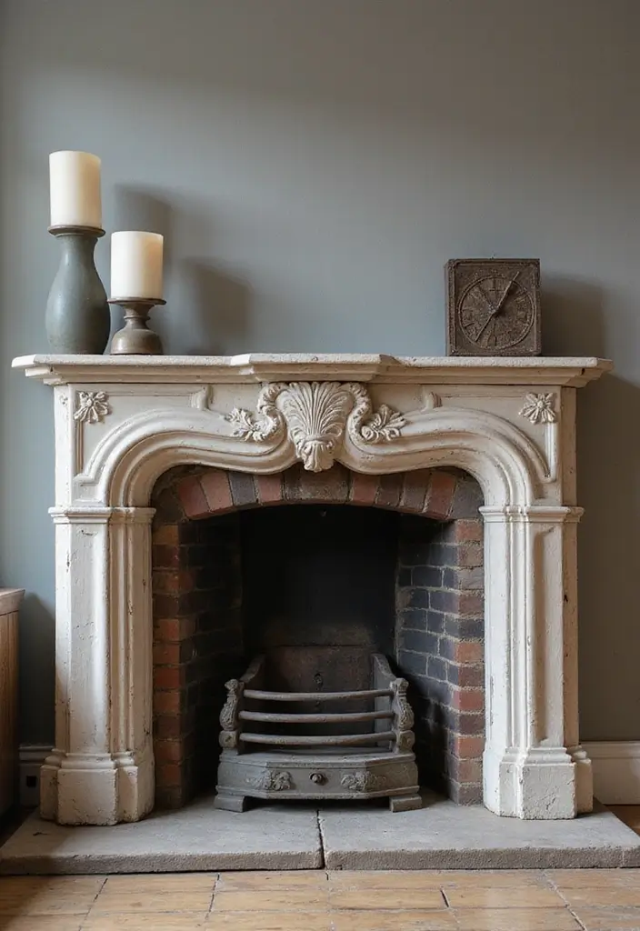 27 Fireplace Inspiration Pins Everyone’s Saving - 26. Vintage Fireplaces