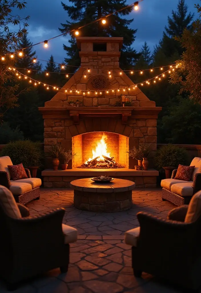 27 Fireplace Inspiration Pins Everyone’s Saving - 27. Outdoor Fireplaces
