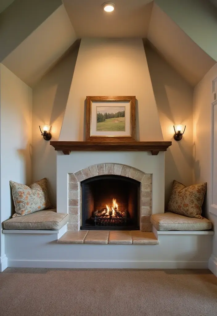 27 Fireplace With Vaulted Ceiling Ideas That Wow Guests 15 27 Fireplace With Vaulted Ceiling Ideas That Wow Guests - 15. Fireplace Nooks