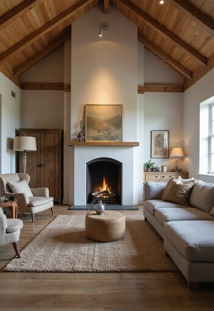 27 Fireplace With Vaulted Ceiling Ideas That Wow Guests 23 27 Fireplace With Vaulted Ceiling Ideas That Wow Guests - 23. Multi-Purpose Spaces