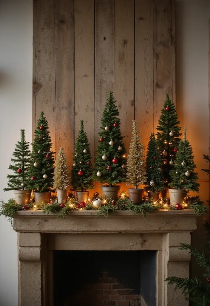 27 Mantel Decorating Ideas Christmas Guests Will Love 12 27 Mantel Decorating Ideas Christmas Guests Will Love - 12. Holiday Trees