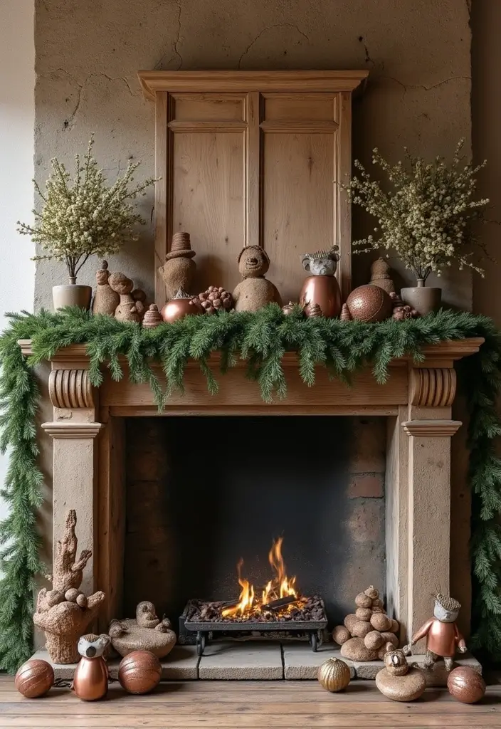 27 Mantel Decorating Ideas Christmas Guests Will Love 18 27 Mantel Decorating Ideas Christmas Guests Will Love - 18. Layered Look
