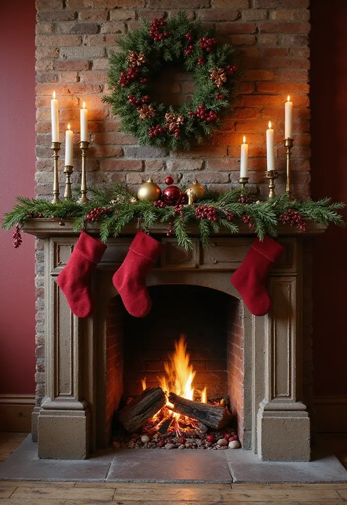27 Mantel Decorating Ideas Christmas Guests Will Love 20 27 Mantel Decorating Ideas Christmas Guests Will Love - 20. Seasonal Colors
