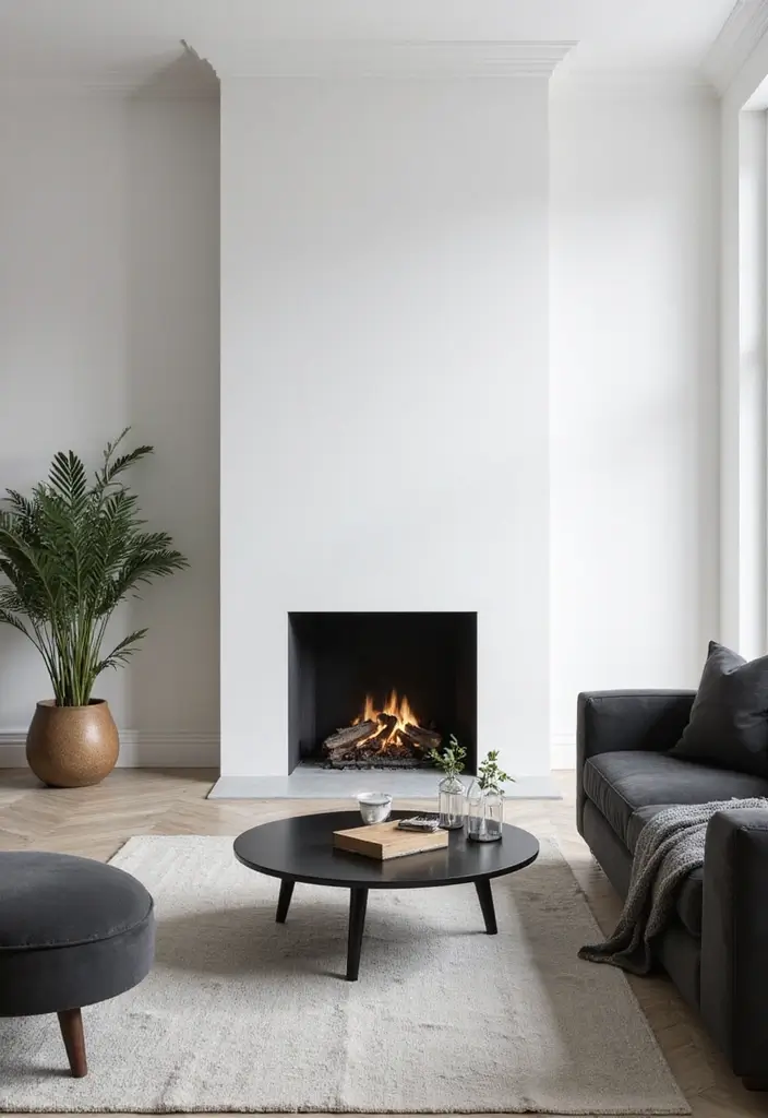 27 Painted Fireplace Inspirations That Completely Transform a Room 1 27 Painted Fireplace Inspirations That Completely Transform a Room - 1. Crisp White for a Fresh Look