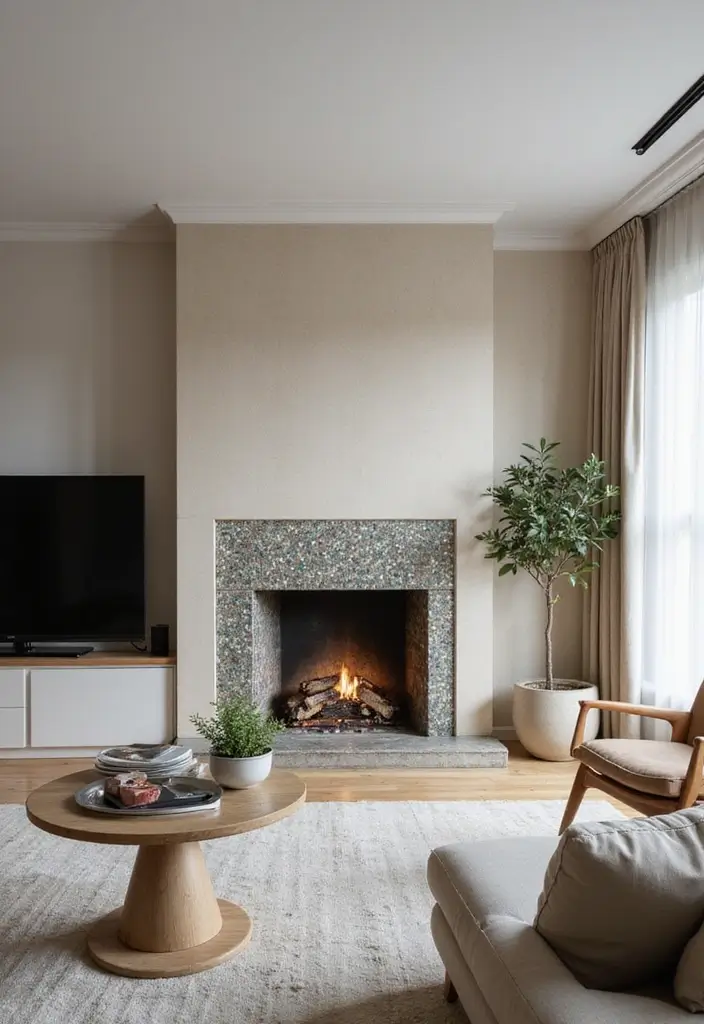 28 Built-In Fireplace and TV Wall Units That Look Seamless 9 28 Built-In Fireplace and TV Wall Units That Look Seamless - 9. Artful Approach