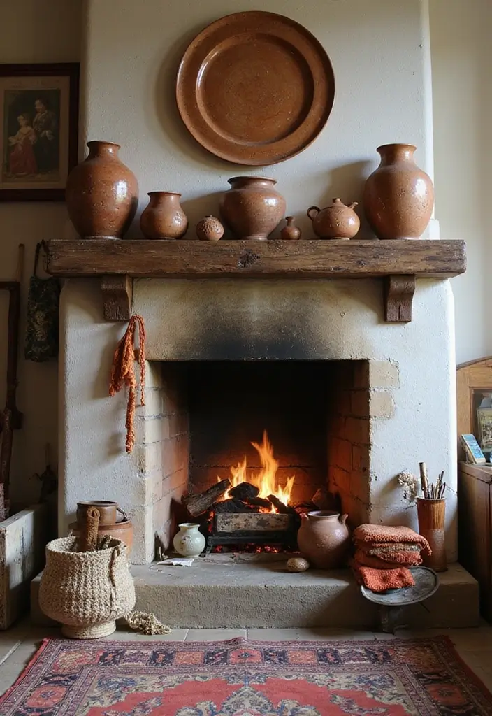 28 Cottage Fireplace Ideas That Feel Storybook Charming 20 28 Cottage Fireplace Ideas That Feel Storybook Charming - 20. Handcrafted Hearth Elements