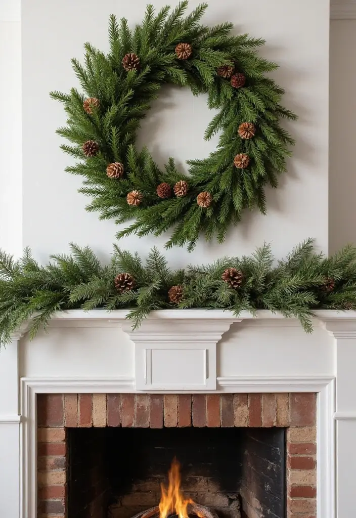 28 Cottage Fireplace Ideas That Feel Storybook Charming 28 28 Cottage Fireplace Ideas That Feel Storybook Charming - 28. Charming Seasonal Wreaths